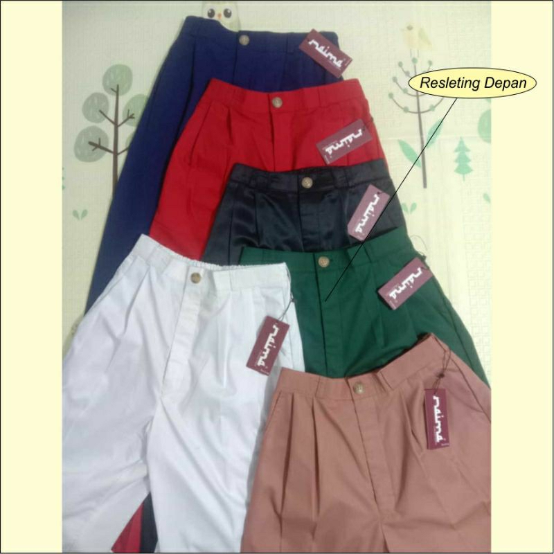 Celana kulot Toyobo/Kulot Hitam/Celana Panjang Cewek/Celana Cewek/ Kulot Hijau/Celana Panjang Cewek 