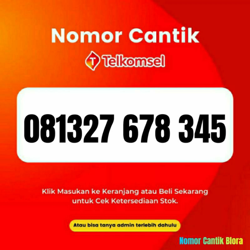 Nomor cantik SIMPATI nocan no cantik nomer kartu perdana telkomsel simpati 2767 7678 767 678 345