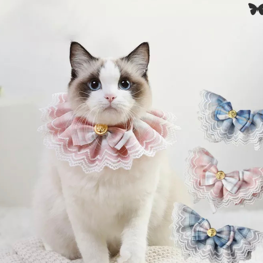 RENDA - Syal Kalung Leher Kucing Anjing Scarf Lonceng