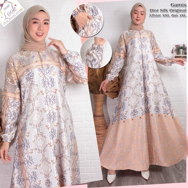 DRESS DIOR SILK ORIGINAL GAMIS ISABELLA
