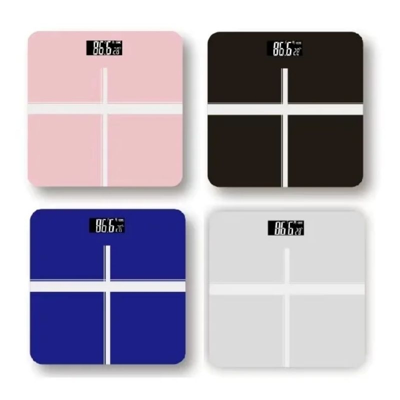 Timbangan Badan Digital 180Kg Indikator LCD Kaca Tempered Body Scale