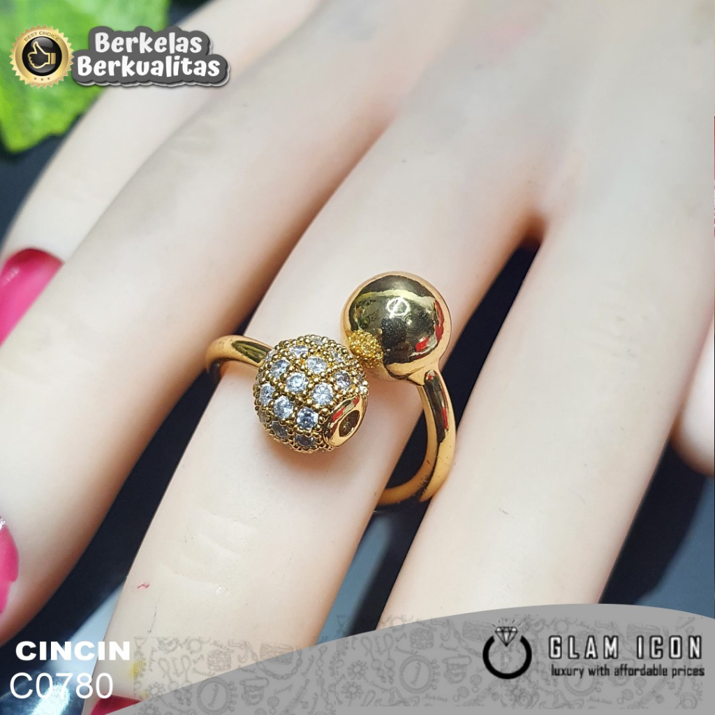 Cincin Wanita motif bola mata silang C0780 CCG