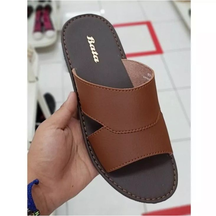 (PROMO) Sandal Bata Sandal Jepit BATA Kulit asli Pria 0riginal Cowok Dewasa Kekinian Model Terbaru g