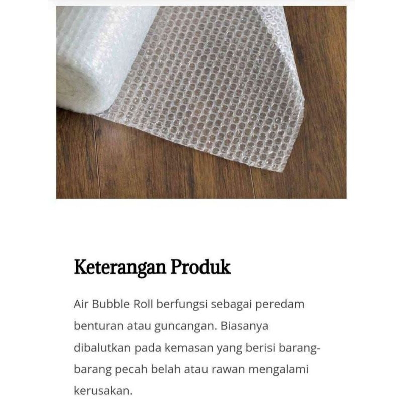 

BUBLE WRAP TAMBAHAN PELINDUNG BARANG TEBAL