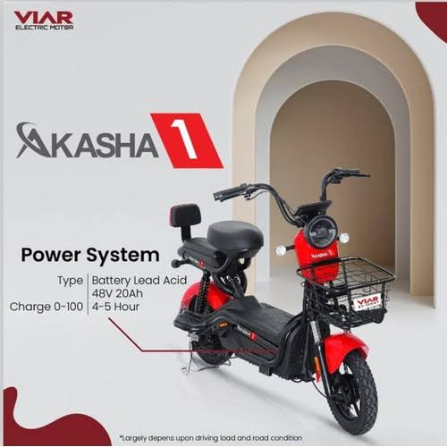 (TERMURAH) KREDIT SEPEDA LISTRIK VIAR AKASHA 1 MODERN DESIGN DENGAN BANYAK PILIHAN WARNA