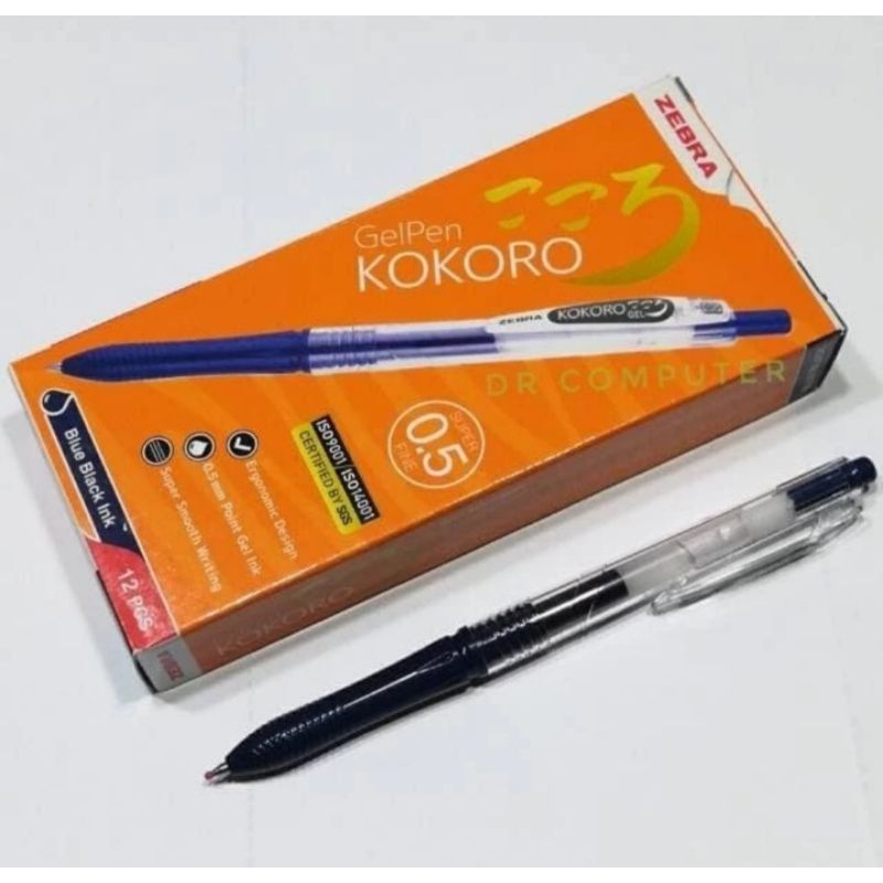

BOLPEN KOKORO/BALPOINT KOKORO HITAM MERK ZEBRA
