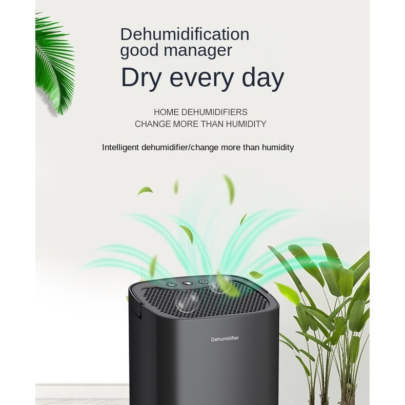 ⚡Ready⚡Dehumidifier Air Dryer 35W 1000ml Mini Purifier Pemurnian Household Home Bedroom Portable Mini Dehumidifier 2 in 1 Moisture Absorber Anion Purification Kerro