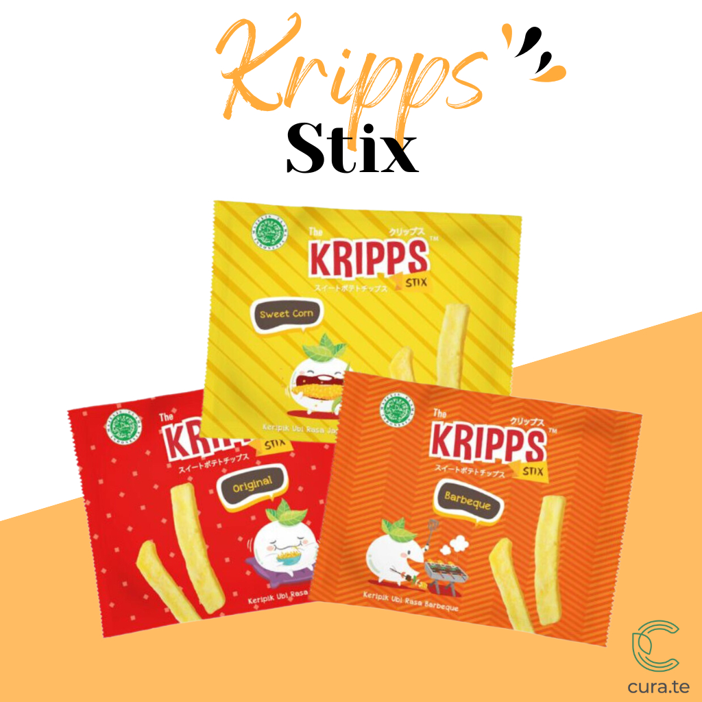 THE KRIPPS STIX KERIPIK UBI 17GR | KRIPIK HEALTHY VEGAN SNACK
