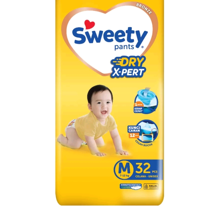 Sweety Bronze Pants X pert S36+2 M32 / L28 / XL26 / XXL24  S M L XL XXL popok celana (no.64)