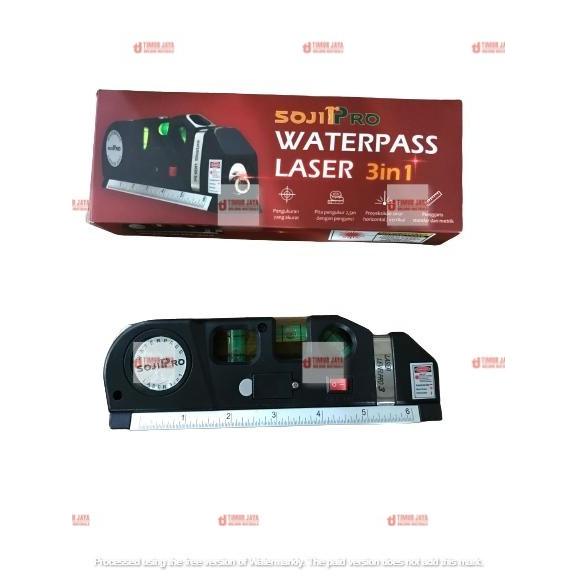 NANKAI Waterpass Laser 3 in 1 Penggaris 25 Level Vertikal Horizontal