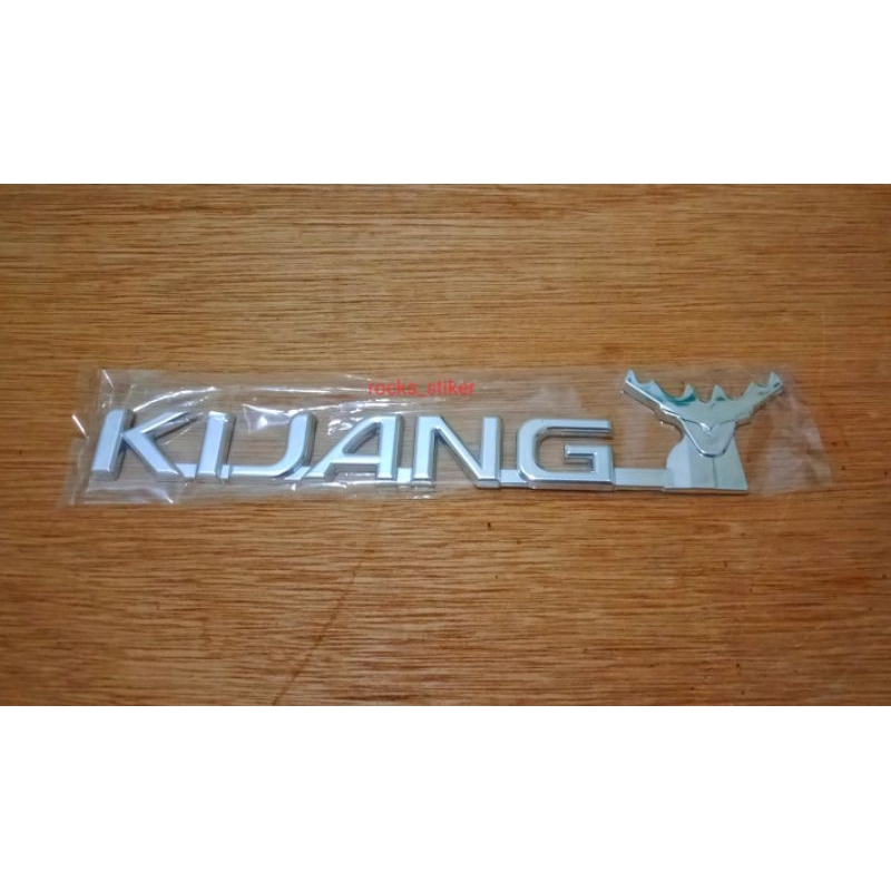 Emblem Logo mobil Kepala Kijang Kapsul Chrome / Emblem Kepala Kijang Kapsul Chrome polos tinggal pas