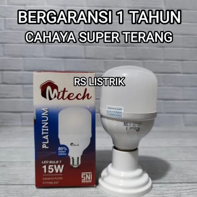 MITECH PLATINUM LAMPU LED T BULB 15W CAPSULE SNI BERGARANSI 1 TAHUN