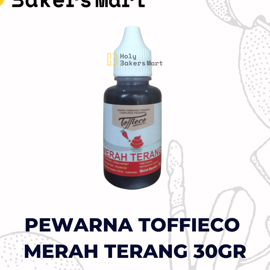 

PEWARNA TOFFIECO MERAH TERANG / TOFFIECO / PEWARNA MAKANAN