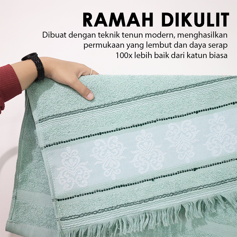 Handuk Mandi Kemasan Cantik Halus &amp; Lembut Daya Serap Tinggi Premium Quality - J3A4