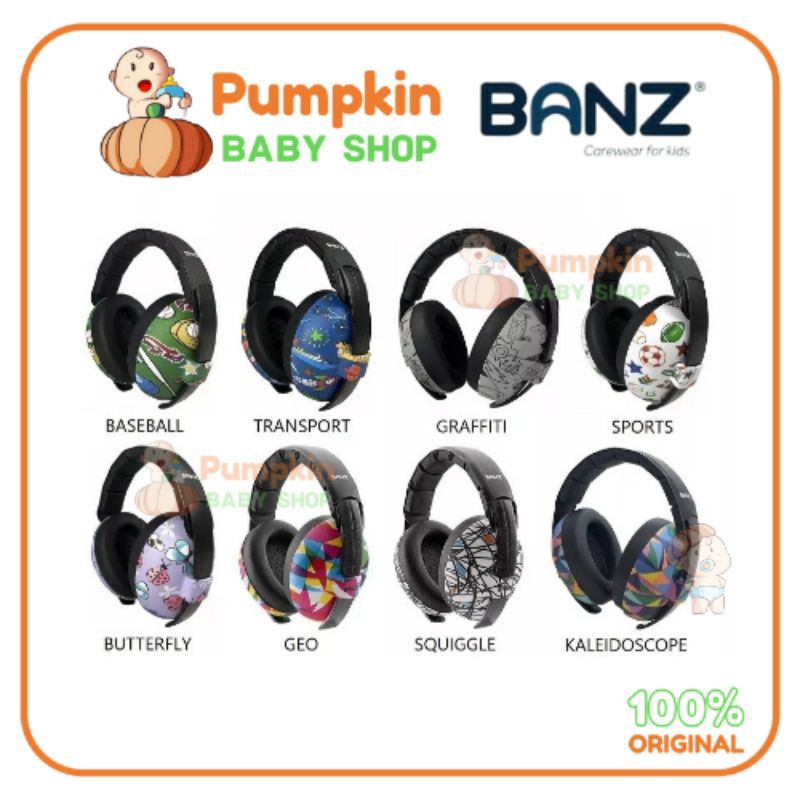 BANZ Baby Earmuff Baby Hear No Blare 0-2 year Pelindung Bayi Telinga