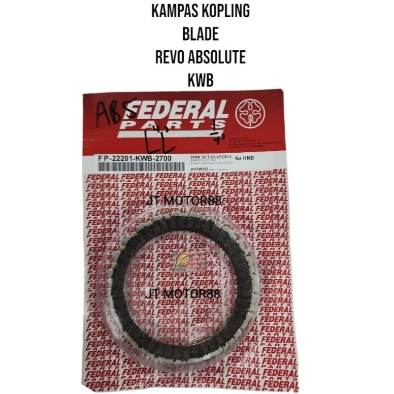 KAMPAS KOPLING REVO ABSOLUTE BLADE FEDERAL PARTS