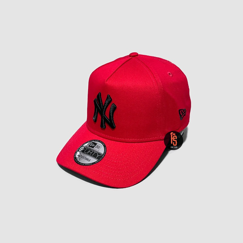 TOPI NEW ERA ORIGINAL A FRAME NEW YORK YANKEES RED BLACK UV GREY