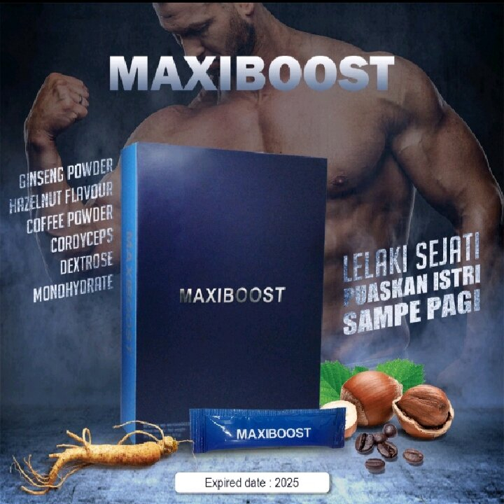 Maxibost Maximax | 1 Box isi 10 Sachet | Meningkatkan Energi, Stamina dan Daya Tahan Tubuh