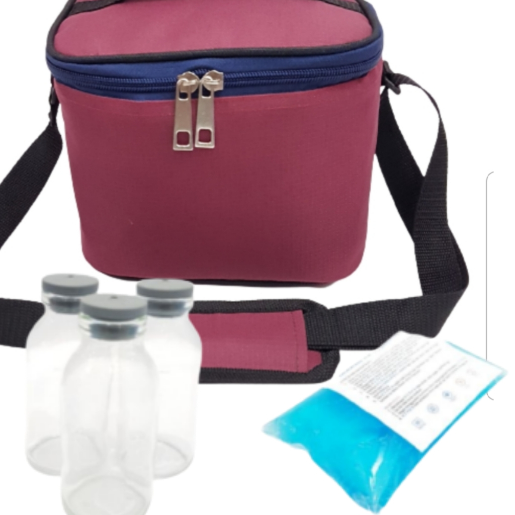 Tas Asi Cooler Bag + 3 botol + 1 blue ice gel / tas penyimpanan asi asip RB3