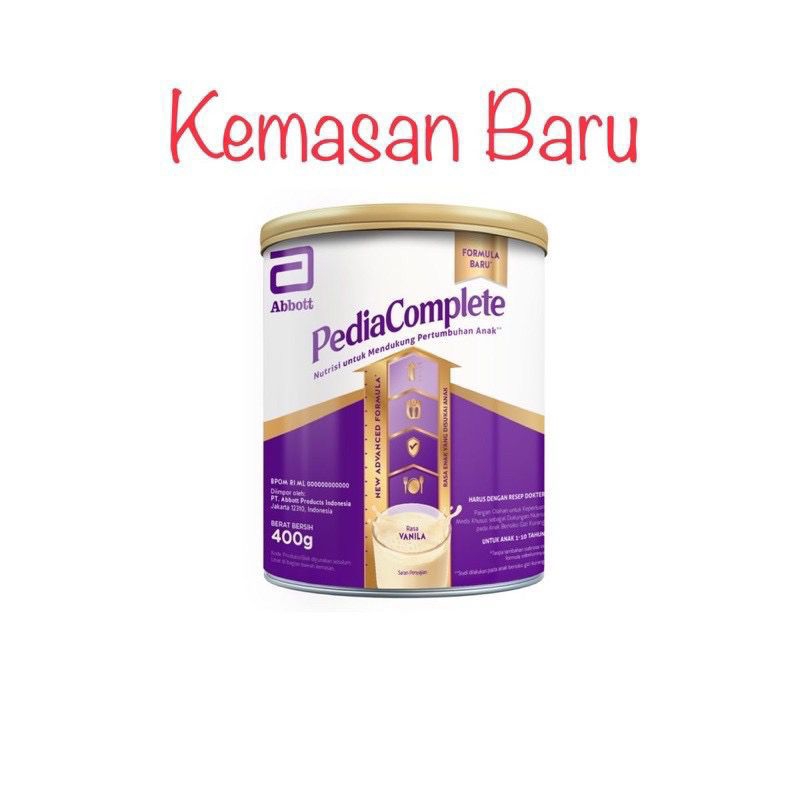 Susu Anak Pediasure Complete PediaComplete rasa vanila ukr 400gr (bukan triplesure)
