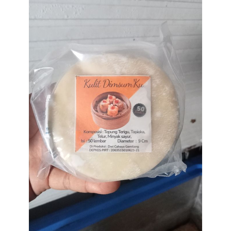 kulit dimsum 9cm isi 50 lembar