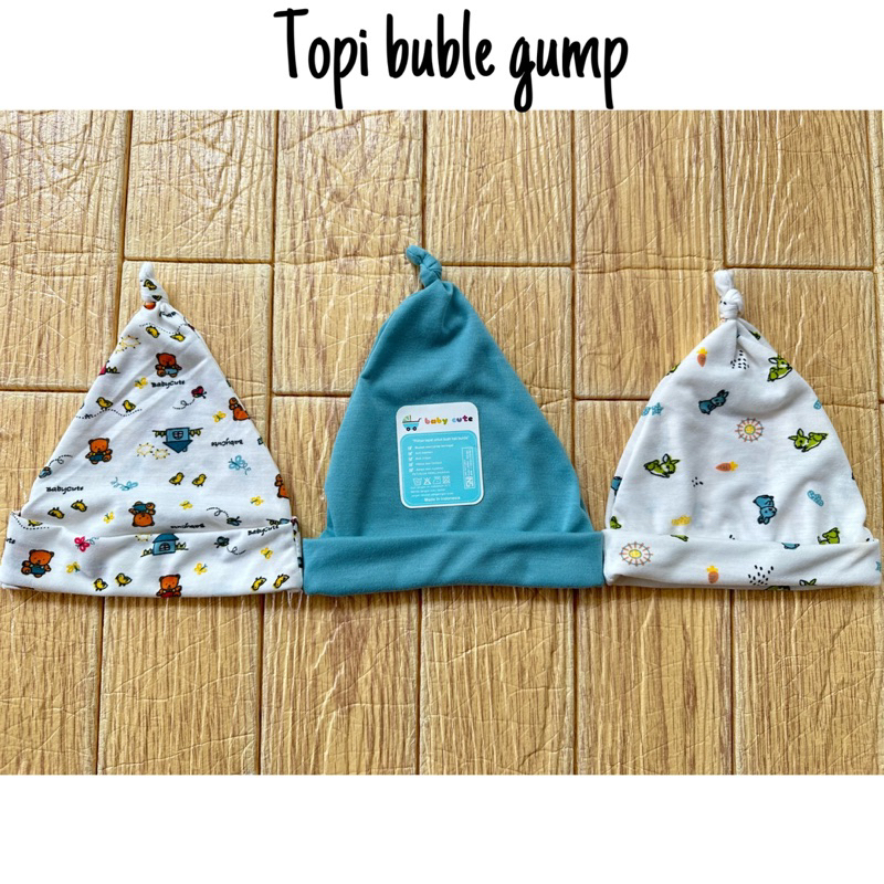 Topi set motif Babycute Newborn SNI motif terbaru buble gump Promo 8.8