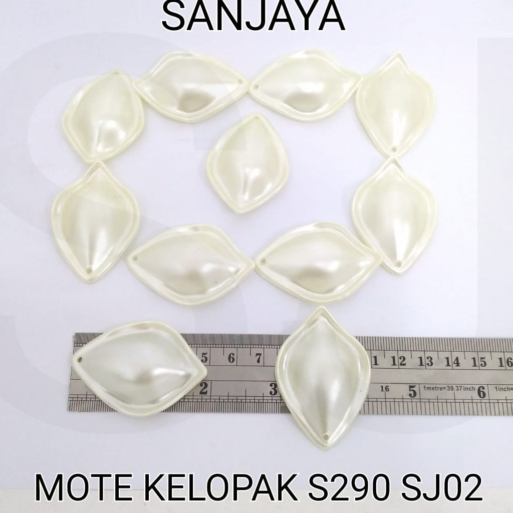 MOTE PEARL / MANIK SEKOP AKRILIK / MANIK PEARL SEKOP BESAR / MOTE PEARL KELOPAK S290