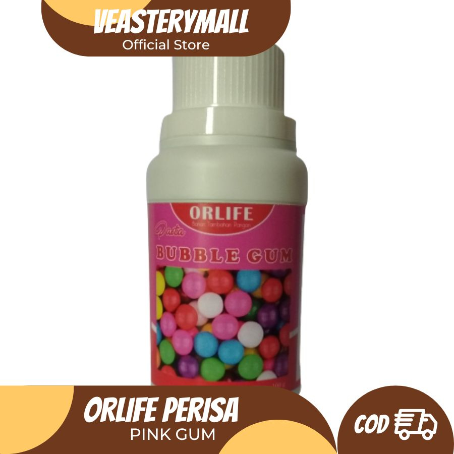 ♥veasterymall♥ ✅ Perisa Es Permen Karet , ORLIFE PINK GUM Perisa Pasta Buble gum, merk ORLIFE 100gr