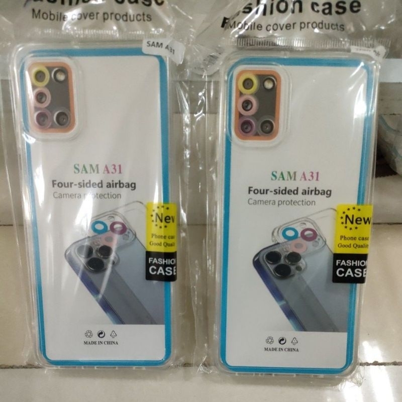 Softcase case slikon kondom bening terbaru type Hp Samsung A51/A31/M40S CLEAR BAG SPACE TPU pelindung camera kamera