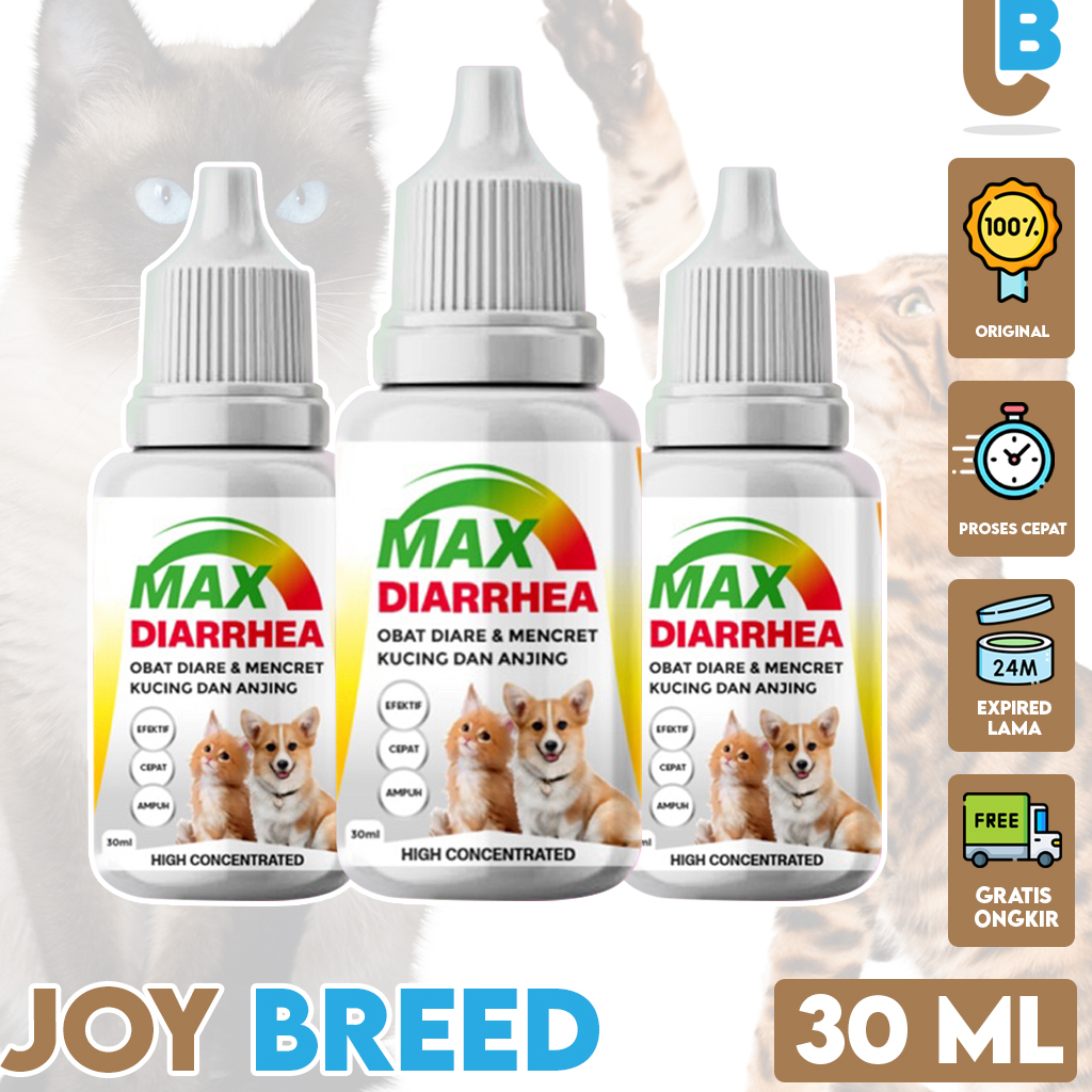 OBAT DIARE KUCING TETES MAX DIARRHEA 30 ML OBAT DIARE &amp; MENCRET KUCING DAN ANJING