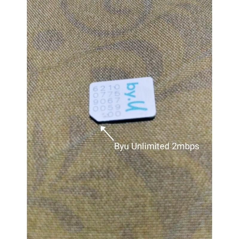 Kartu Perdana BYU Paket Unlimited 2mbps