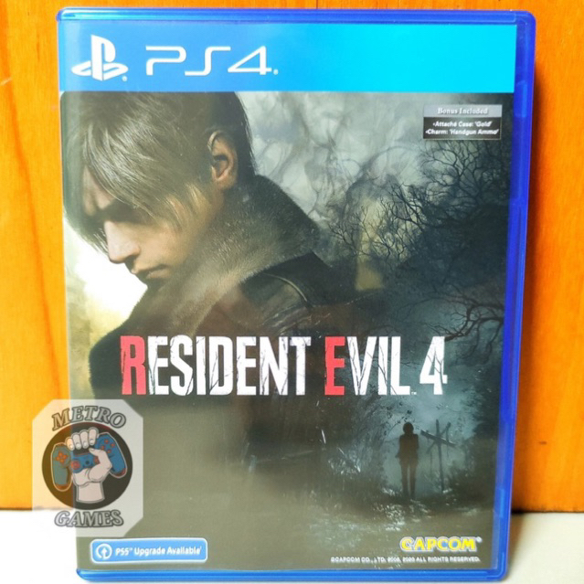 Resident Evil 4 Remake PS4 Kaset Resident Evil 4 Playstation 4 5 CD BD Kaset Game Games Resident4 Evil4 residentevil residentevil4 residenevil residen zombies zombie mainan original ori asli reg 3 region asia re 4 re4 evil4 2 3 5 6 7 8 ps4 ps5 bluray disc