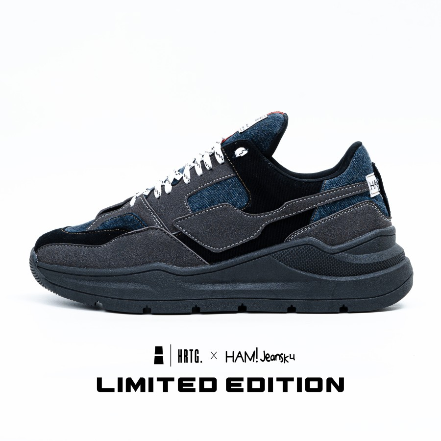 HEIDEN HERITAGE - ZEPHYR x HAM BLACK - INDIGO SKY - 42 | Sneakers Pria