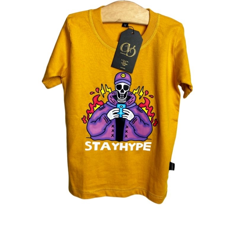 Rya.id - Kaos Distro Anak Lagi HIts Stay Hipe T-shirt Anak Lengan Pendek Best Seller