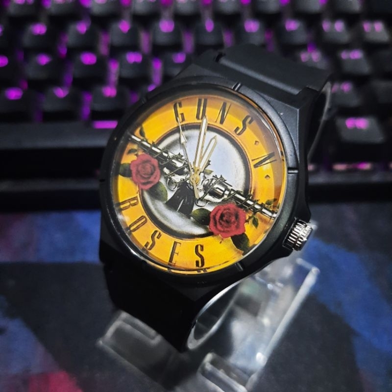 Guns N Roses Jam Tangan Pria Motif Band