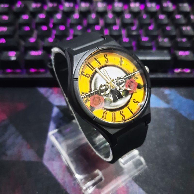 Guns N Roses Jam Tangan Pria Motif Band