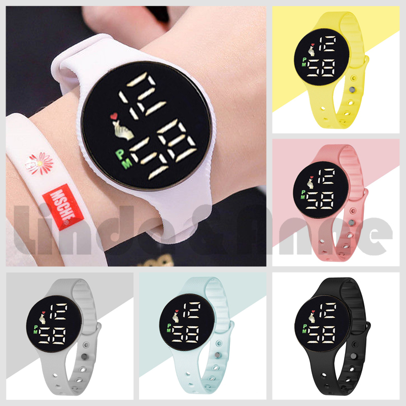 [Bayar Di Tempat] Jam Tangan Pria &amp; Wanita Digital Sport LED Strap Rubber Electronic Fashion Import