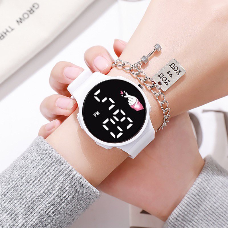 Jam Tangan Digital LED Sport Watch Untuk Wanita dan Pria - Jam Tangan Electronic Fashion Import