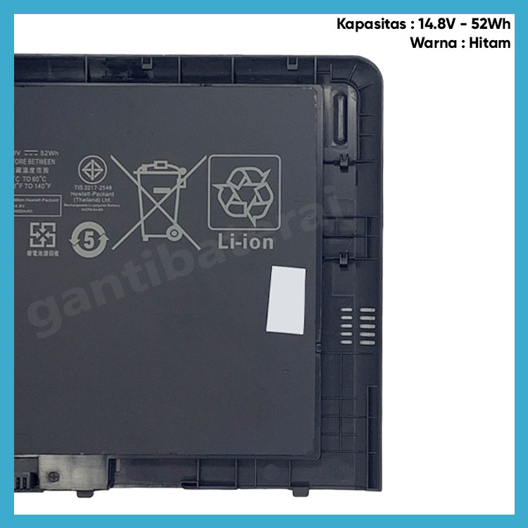 Baterai Laptop HP EliteBook Folio 9470M 9470 9480M BT04XL