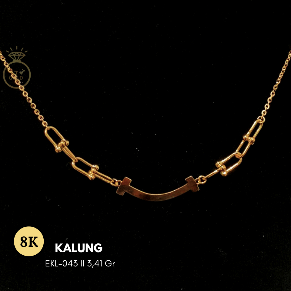Kalung emas wanita kadar 8K (EKL-043)