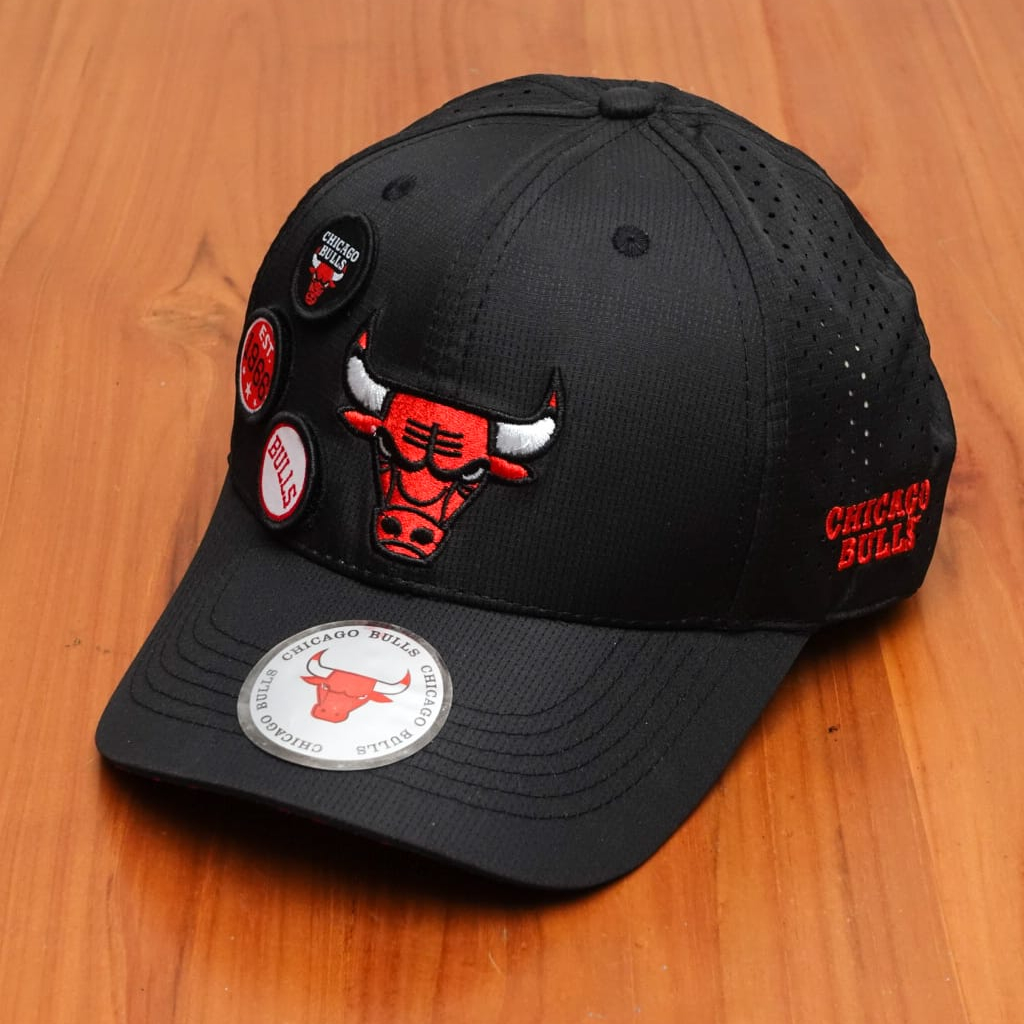 Topi Bulls Baseball Pria Topi NBA Import Mirror ORI