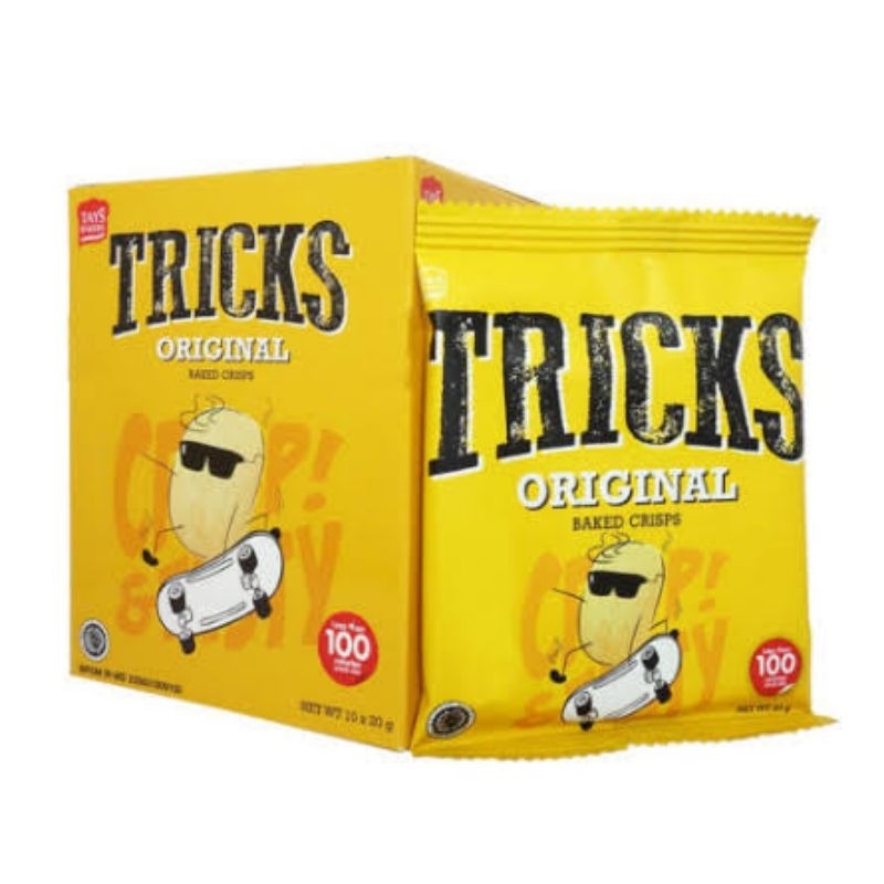 

Tricks Biskuit Kentang Potato Baked Chips Rasa Original isi 10 pcs