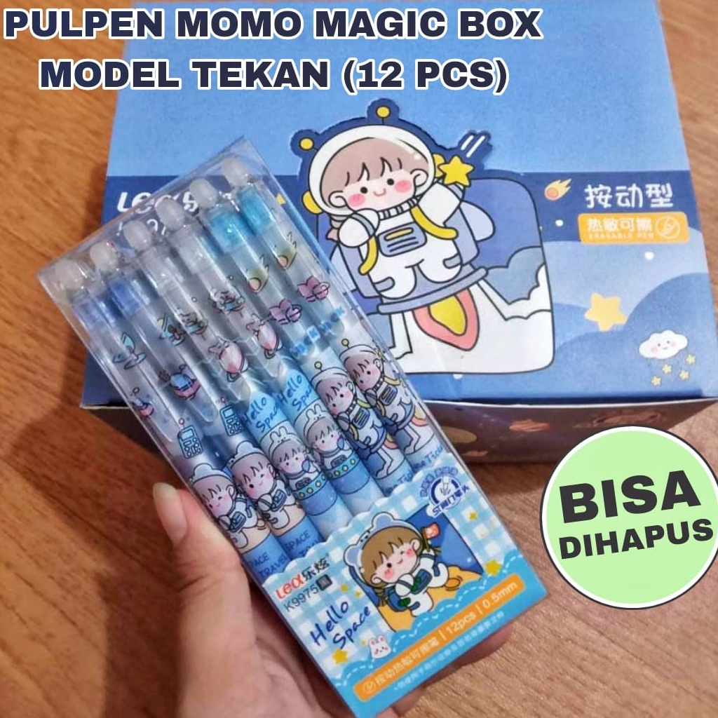 

Momo Magic Pen Erasable / Pulpen Bisa Dihapus 12pcs
