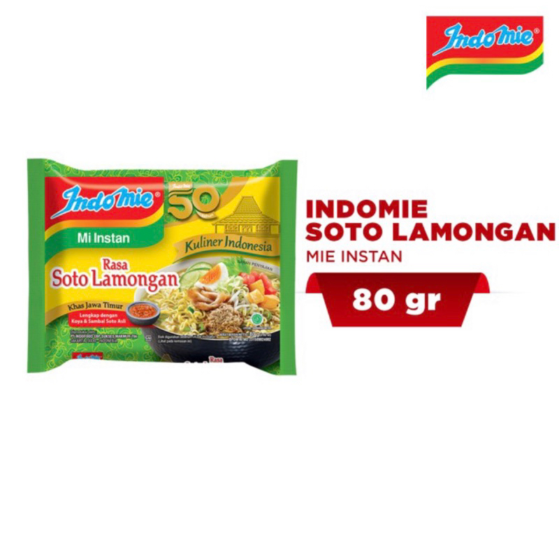 

1 pcs Mie Instan Indomie Kuah Soto Lamongan 80 gr