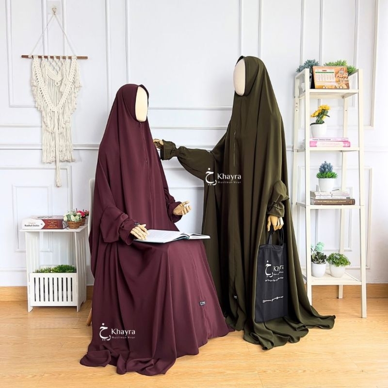 OVERHEAD KHIMAR ALISHA BY KHAYRA MUSLIMAH
