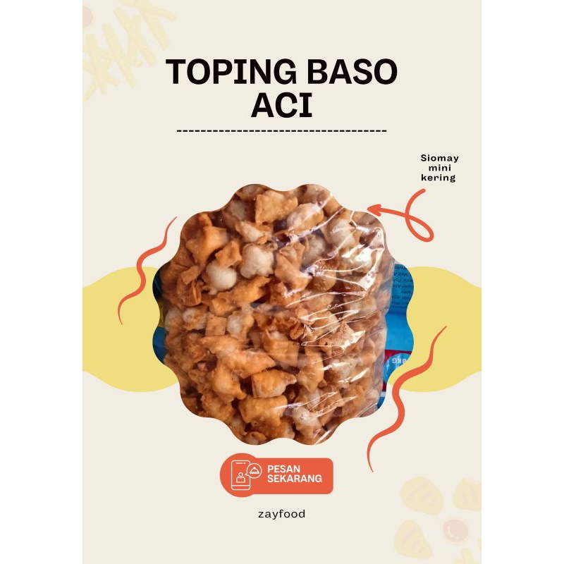 

Siomay mini topping baso aci 500gram