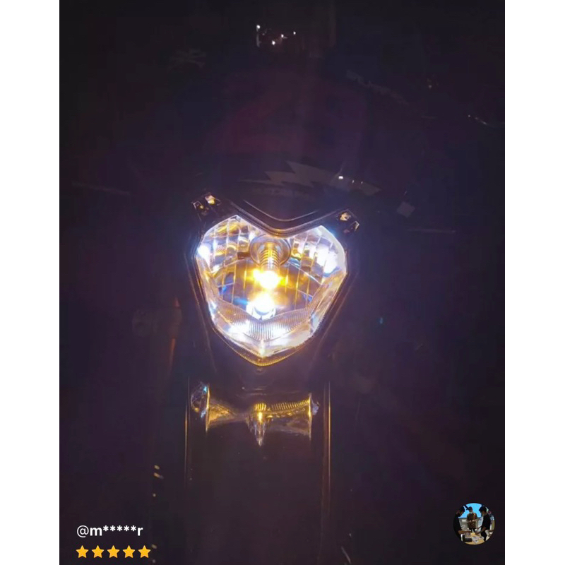 COD LAMPU LED LASER H4 PUTIH KUNING SENJA BIRU MXKING THUNDER TIGER SCOOPY GL CB H4 LASER