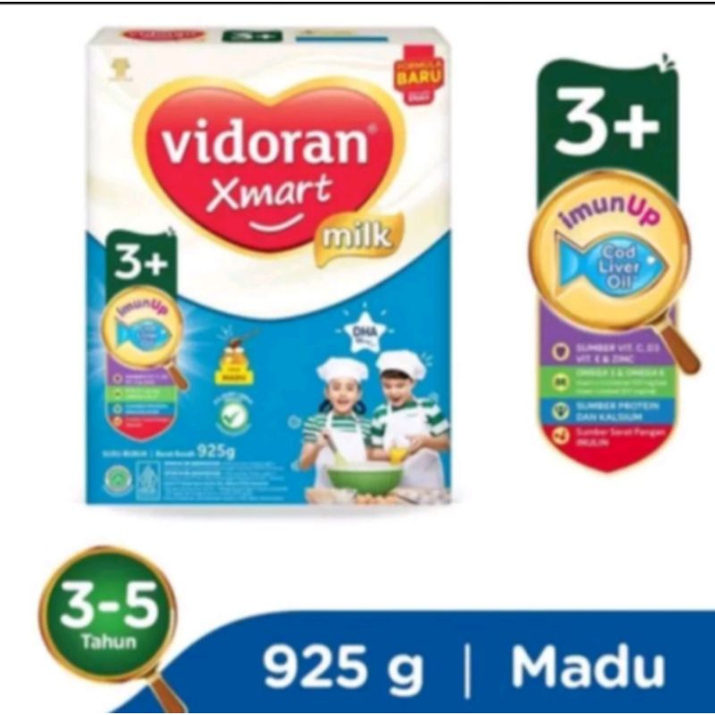 Vidoran smart 3+ Madu susu pertumbuhan 925gr
