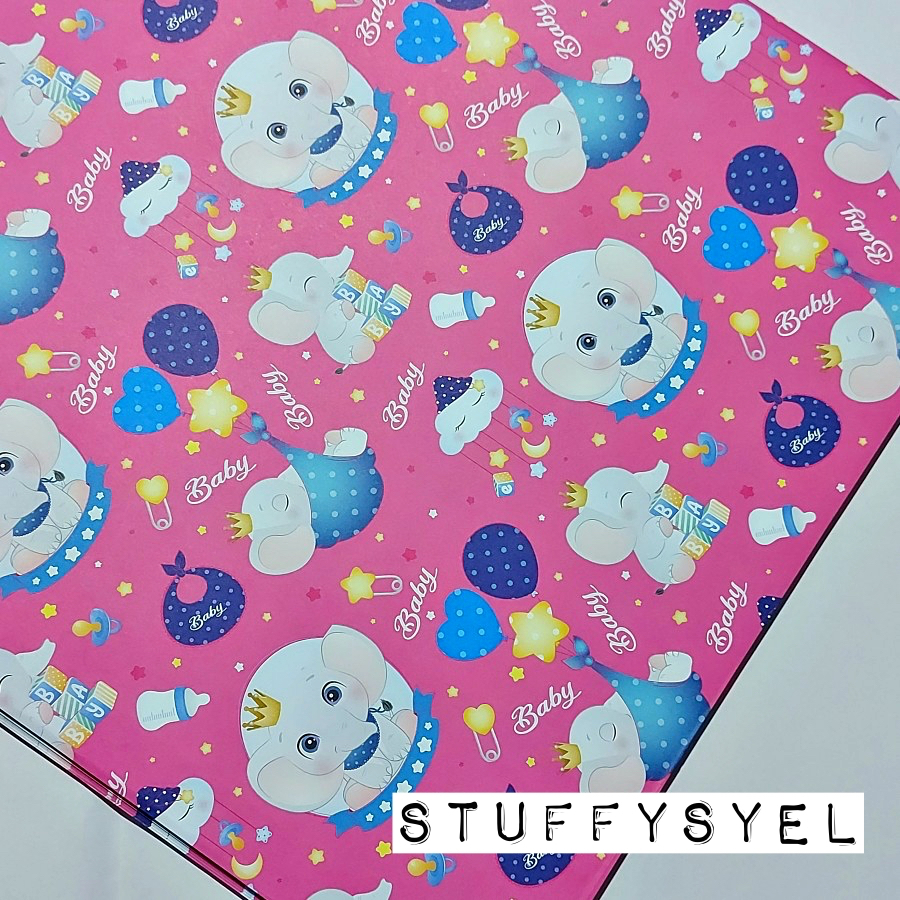 

Kertas Kado Baby Elephant Pink Kertas Kado Baby Elephant Blue bungkus kado sansan wawa