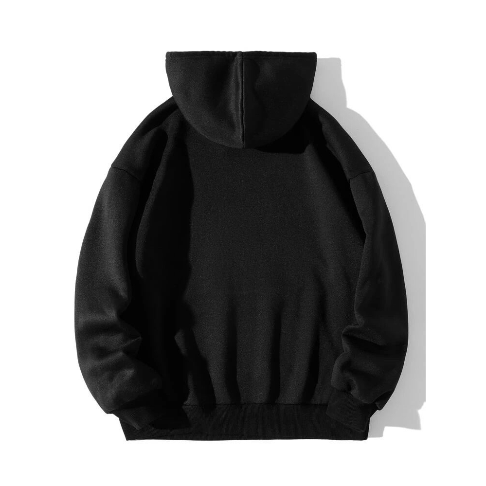 Sweater hoodie introvert little logo / Jaket hoodie calm black / Hoodie polos unisex